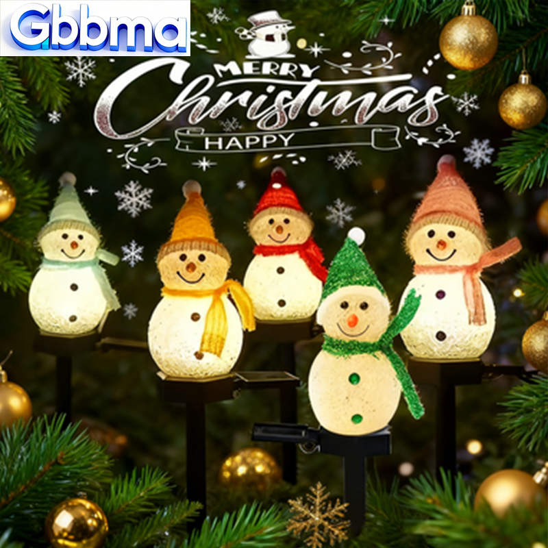 Outdoor Power For Xmas Lights - 2 led boneco de neve luz