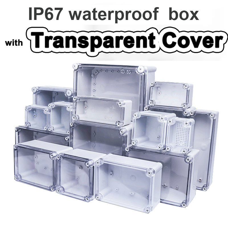 Outdoor Power Board Box - Caixa impermeável transparente tipo f, caixa