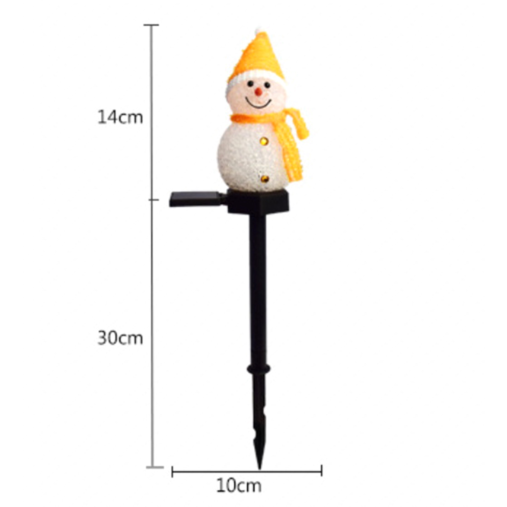 Outdoor Power For Xmas Lights - Luzes Solares ABAH-Snowman, Decoração de Natal