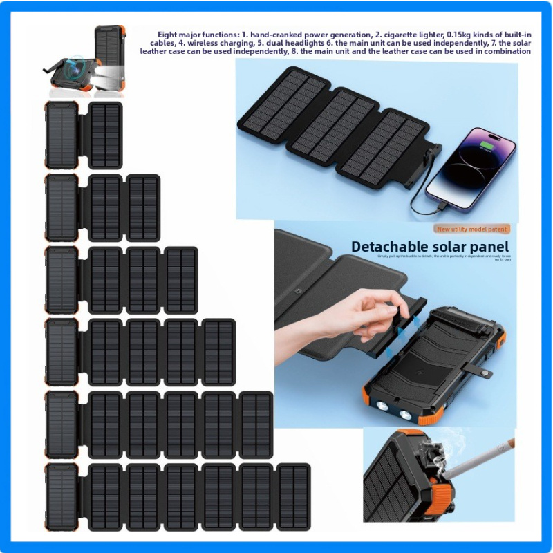 Xiaomi Outdoor Power Supply - Power Bank Solar com Manivela 20000mAh