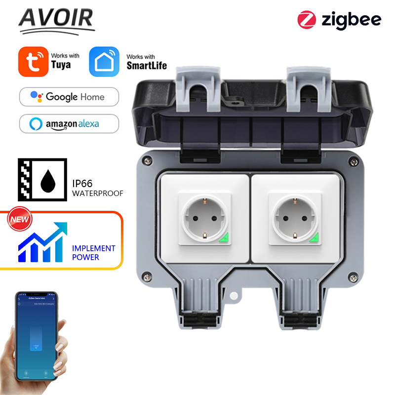 Outdoor Power Plus - Avoir tuya zigbee soquetes elétricos ip66
