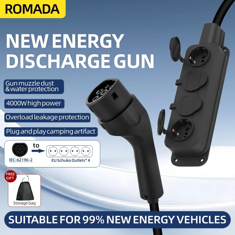 Outdoor Power Plus - Cabo Portátil V2L 16A 4KW para