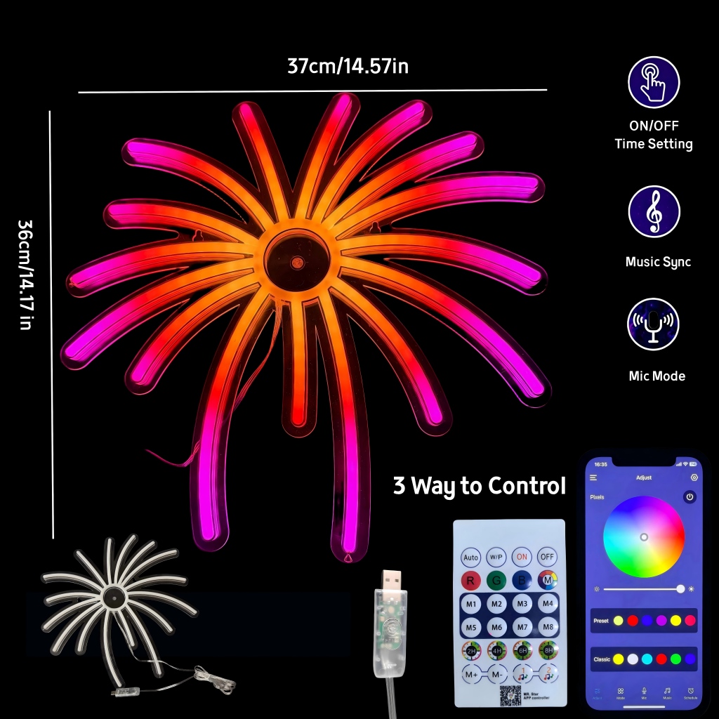 Luminária LED RGB de Efeito Fo - Outdoor Power For Xmas Lights avaliação e preço