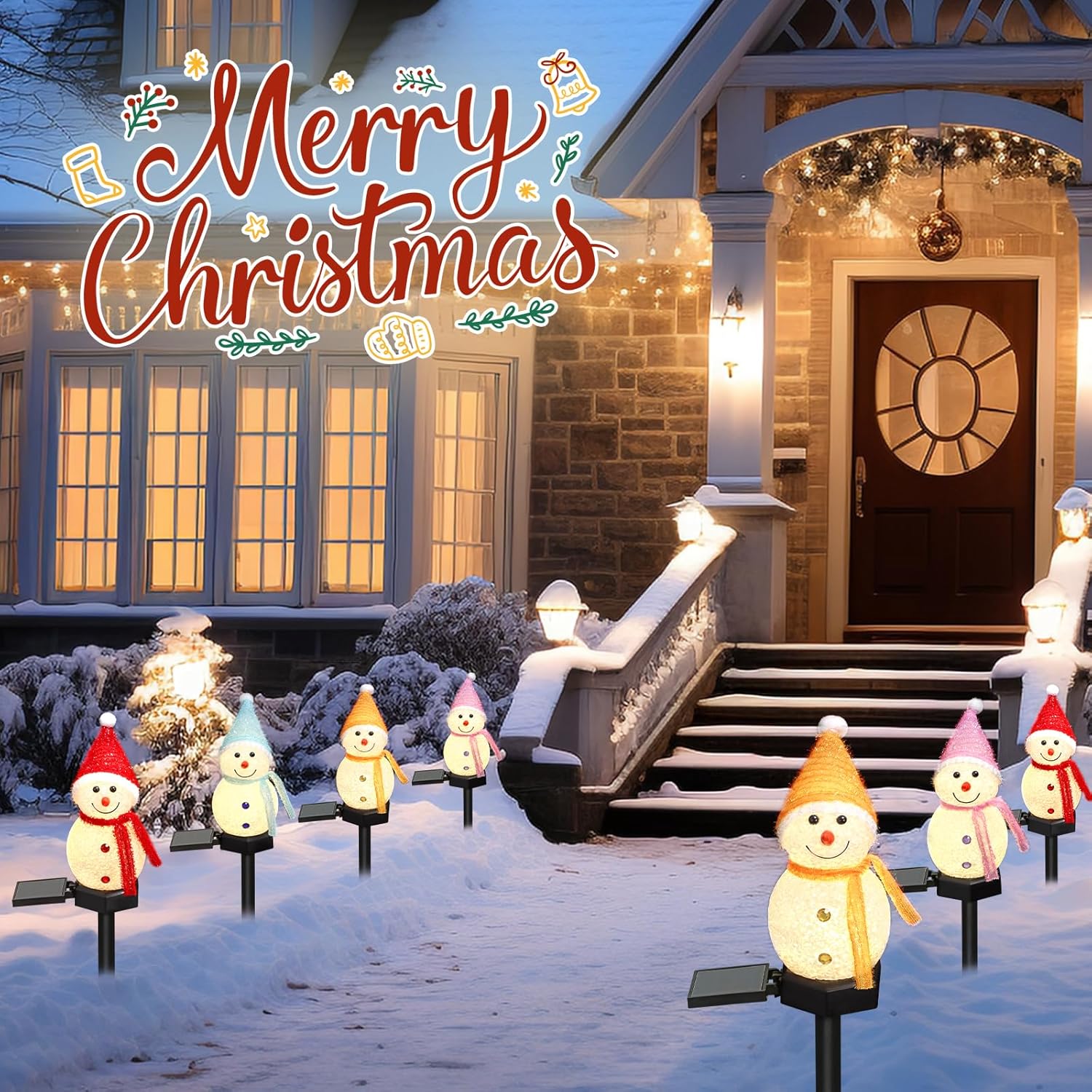 Led boneco de neve solar luz d - Outdoor Power For Xmas Lights avaliação e preço