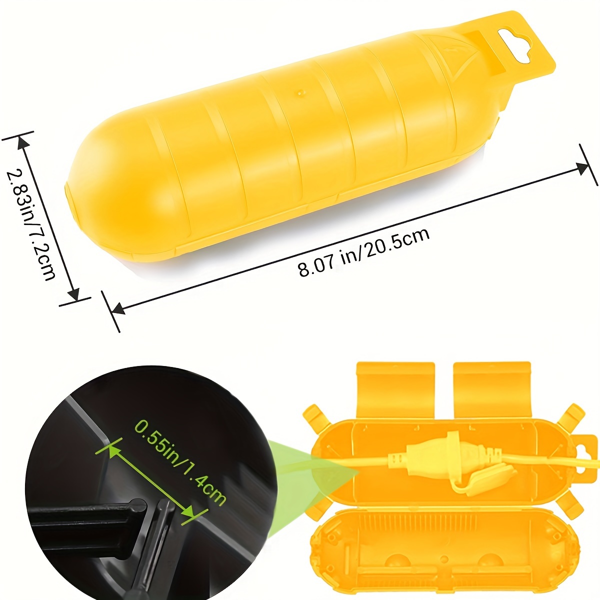 Capa de Segurança Amarela para - Outdoor Power Point Cover avaliação e preço