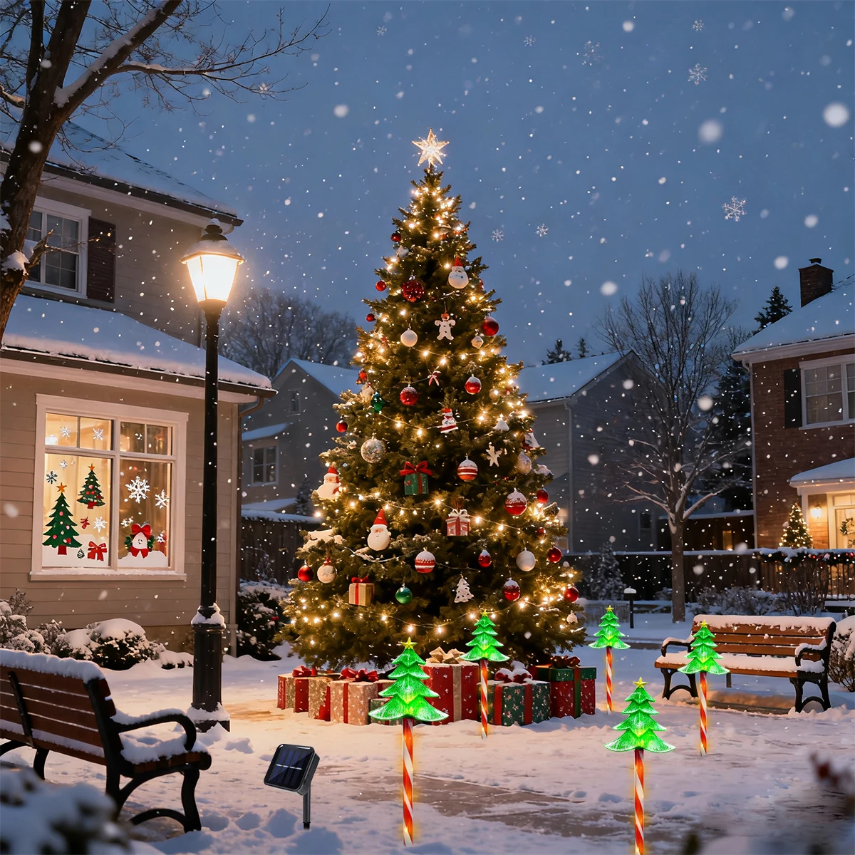 Pop 5 pçs/set led árvore de na - Outdoor Power For Xmas Lights avaliação e preço