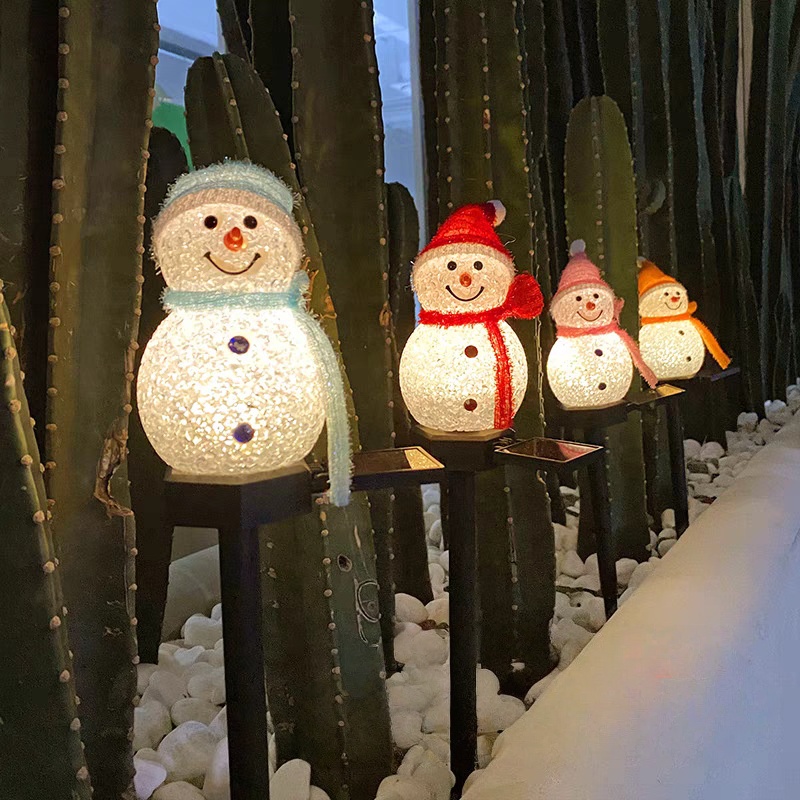 Led boneco de neve solar luz d - Outdoor Power For Xmas Lights avaliação e preço