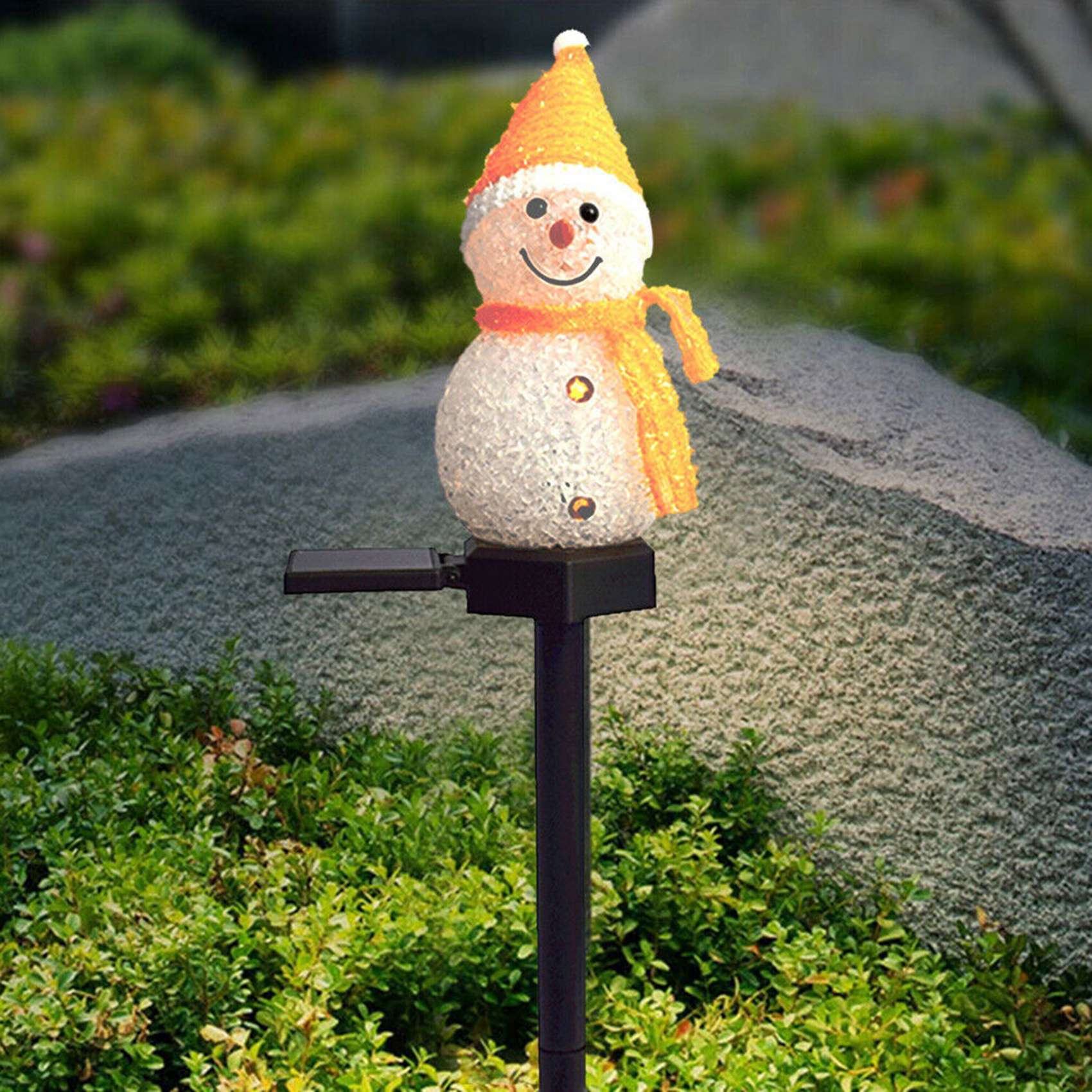 Luzes Solares ABAH-Snowman, De - Outdoor Power For Xmas Lights avaliação e preço