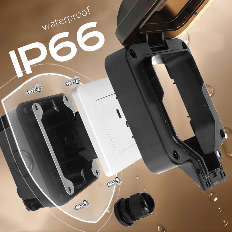 Avoir IP66 parede soquete impe - Outdoor Power Plus avaliação e preço