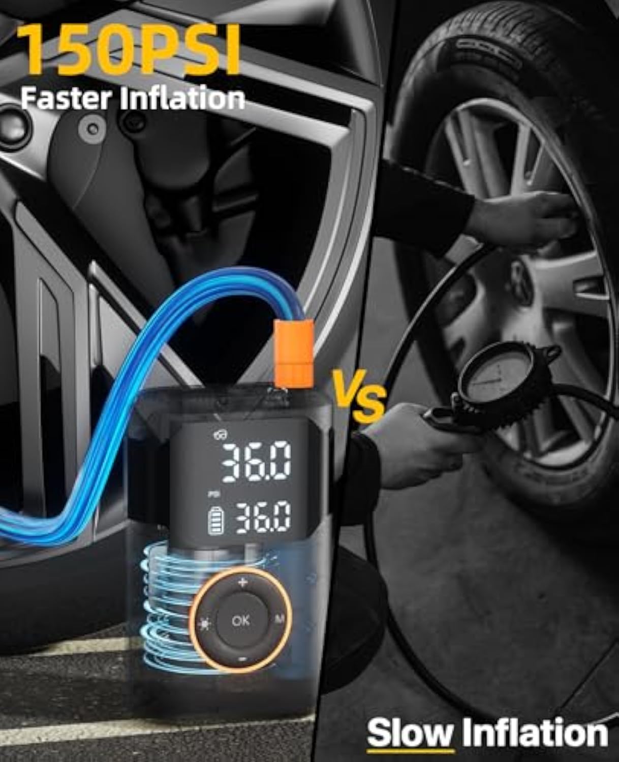 Mini inflador de pneus elétric - Air Compressor Portable avaliação e preço