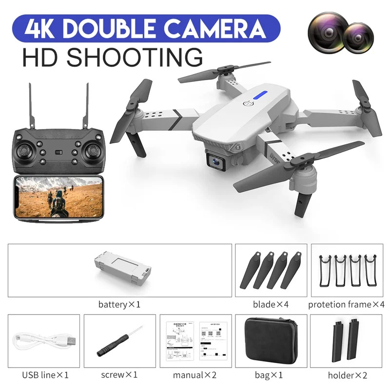 E88 probigent dobrável drone s - Power Switch Outdoor avaliação e preço