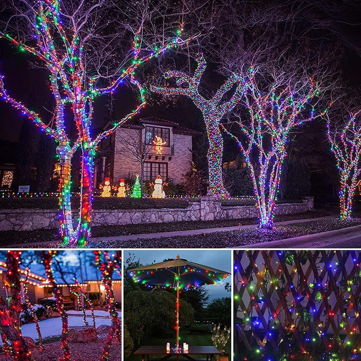 Luzes de corda solares LED 300 - Outdoor Power For Xmas Lights avaliação e preço
