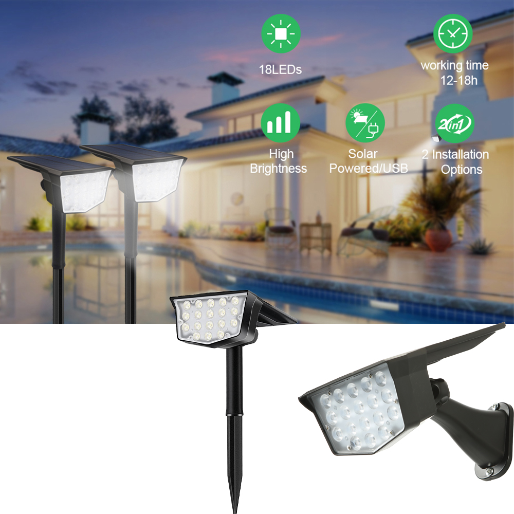 2 Peças de Luzes Solares Exter - Power Switch Outdoor avaliação e preço