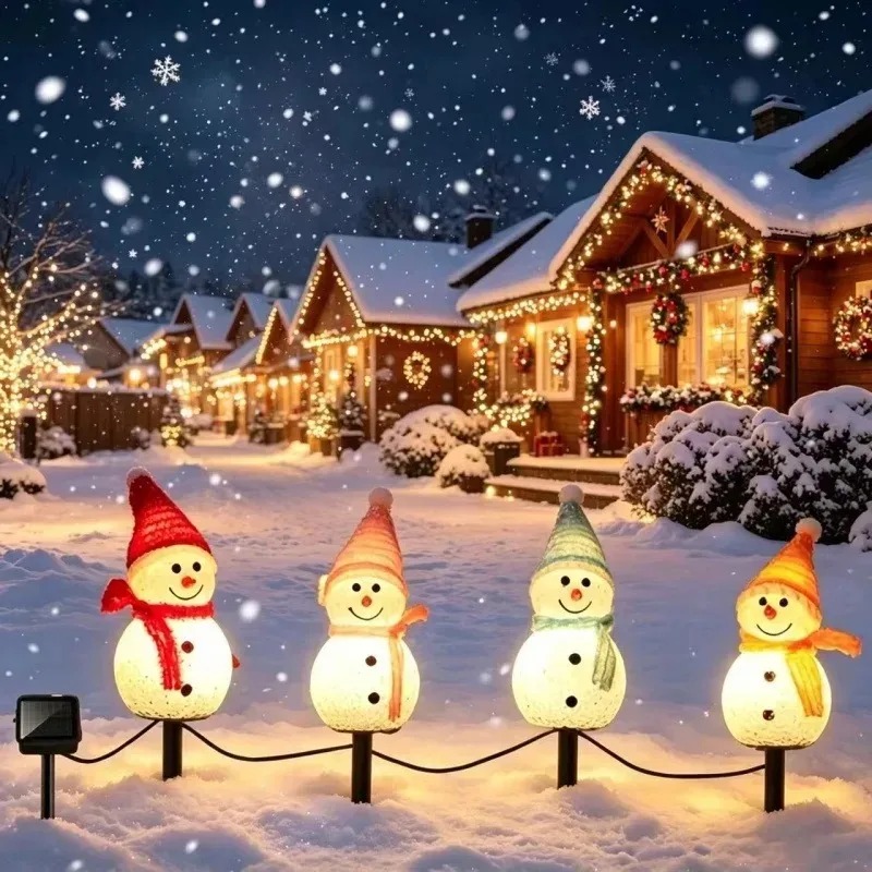 Luzes LED de Boneco de Neve co - Outdoor Power For Xmas Lights avaliação e preço